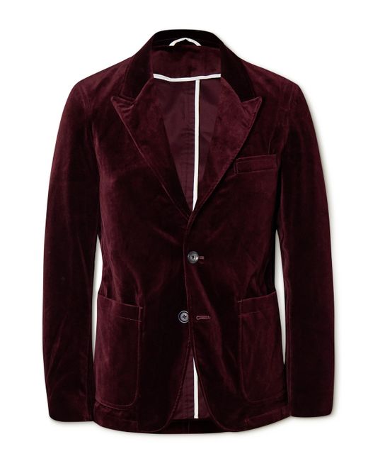 Oliver Spencer Mansfield Slim-Fit Cotton-Velvet Suit Jacket UK/US 36