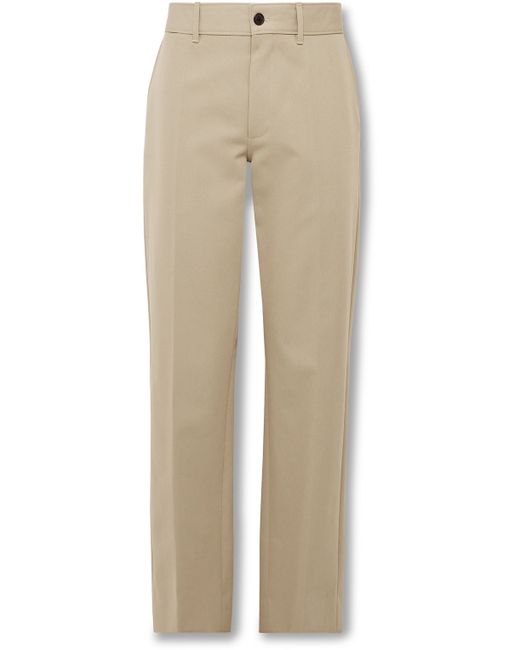 The Row Rosco Straight-Leg Cotton-Blend Twill Trousers UK/US 30