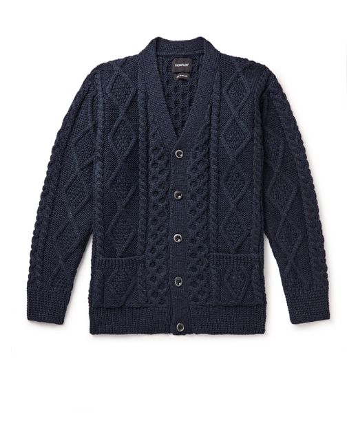 Howlin' Blind Flowers Cable-Knit Wool Cardigan
