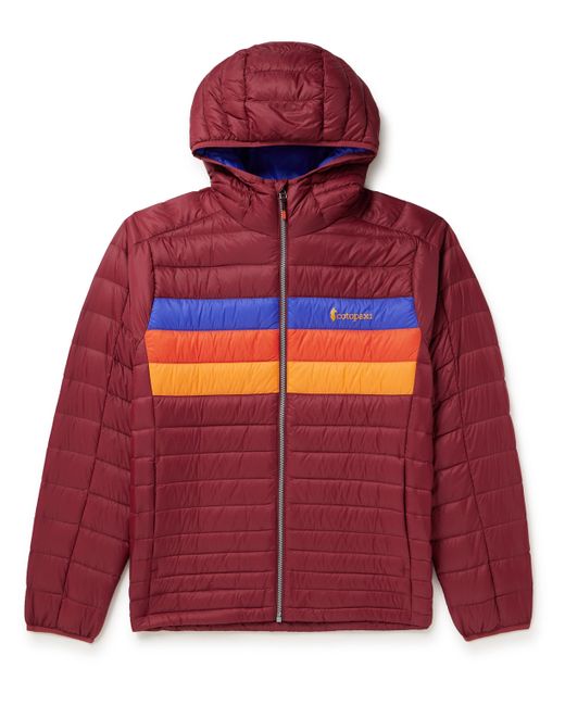 Cotopaxi Fuego Colour-Block Quilted Ripstop Down Hooded Jacket