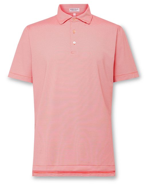 Peter Millar Jubilee Striped Stretch-Jersey Golf Polo Shirt