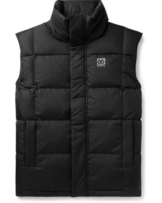 66 North Dyngja Logo-Embroidered Quilted Recycled-Shell Down Gilet