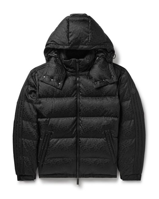 Moncler Genius adidas Originals Alpbach Quilted Logo-Jacquard Shell Hooded Down Jacket