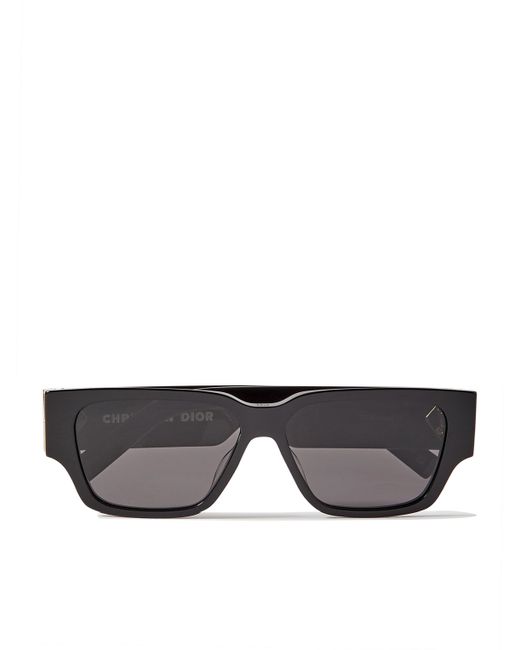 Dior CD Diamond S5I D-Frame Acetate and Silver-Tone Sunglasses