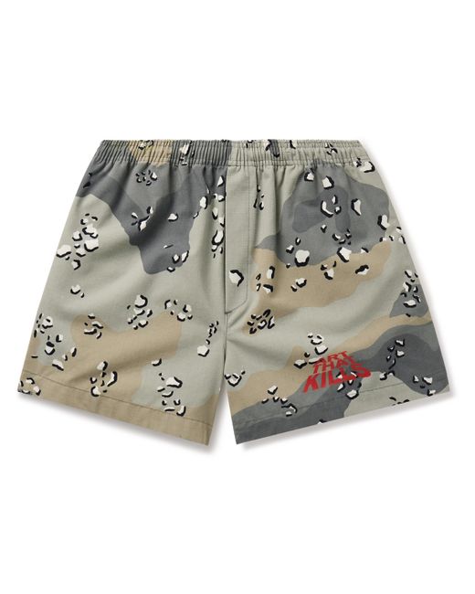 Gallery Dept. Gallery Dept. Straight-Leg Printed Cotton-Ripstop Shorts