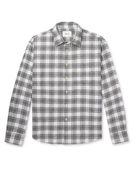 Nn07 Deon 5465 Checked Organic Cotton-Flannel Shirt