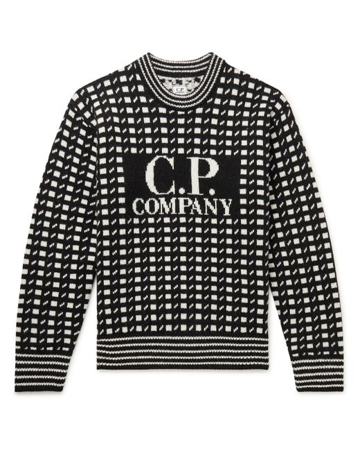 CP Company Oversized Jacquard-Knit Virgin Wool Sweater