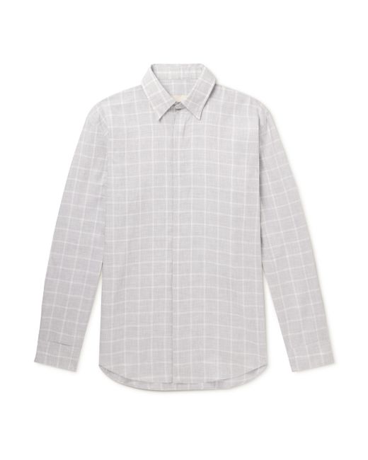 Purdey Estate Checked Cotton-Flannel Shirt UK/US 15.5