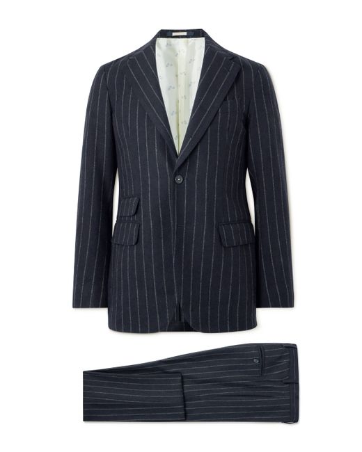 Massimo Alba Sloop Pinstriped Wool Suit