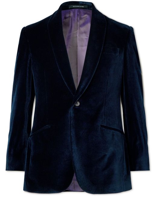 Richard James Slim-Fit Cotton-Velvet Tuxedo Jacket UK/US 36