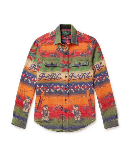 Polo Ralph Lauren Brushed Cotton-Jacquard Shirt
