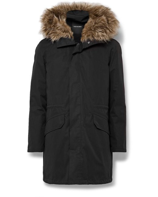 Yves Salomon Iconic Shearling-Trimmed Padded Cotton-Blend Twill Down Parka
