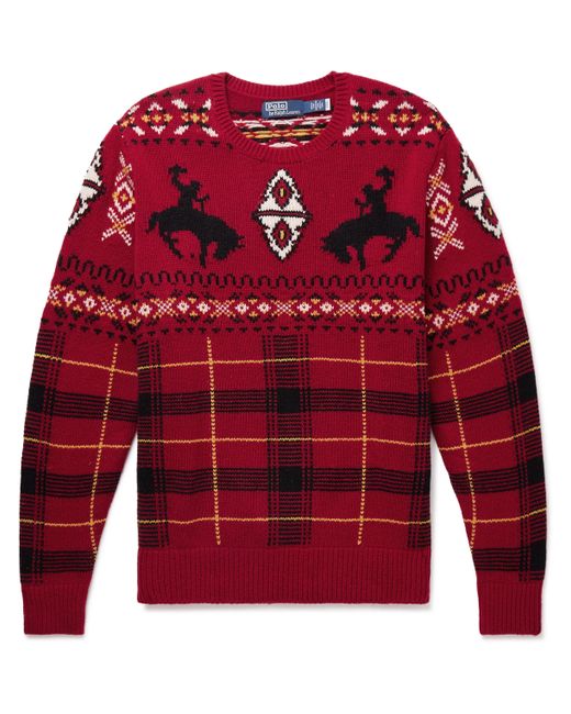 Polo Ralph Lauren Intarsia Wool-Blend Sweater