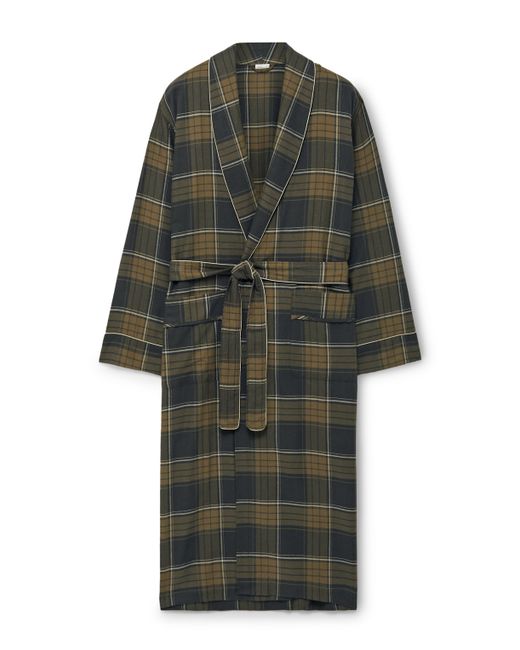 Zimmerli Checked Cotton and Wool-Blend Flannel Robe
