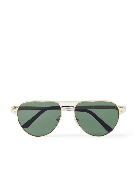 Cartier Aviator-Style Tone Sunglasses
