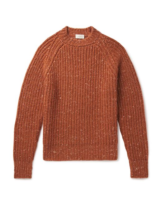 Altea Slim-Fit Ribbed Wool and Silk-Blend Sweater