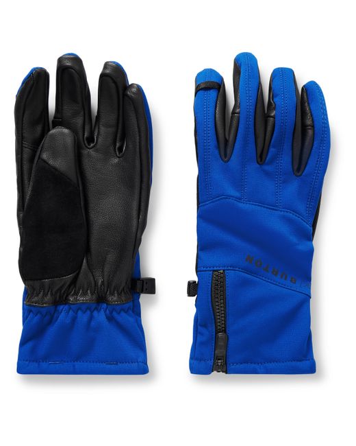 Burton ak Tech Suede-Trimmed DRYRIDE Softshell and Leather Ski Gloves