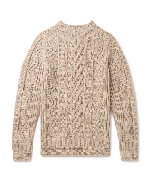 Howlin' Super Cult Slim-Fit Cable-Knit Virgin Wool Sweater