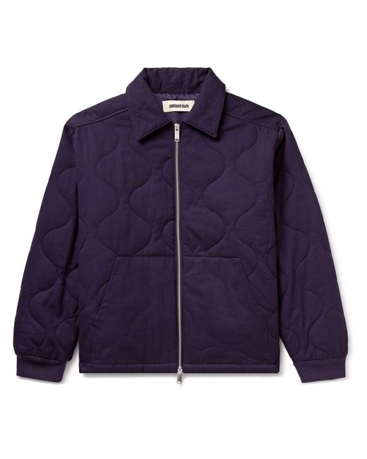 Metalwood Throwing Fits Logo-Embroidered Quilted Cotton-Twill Jacket