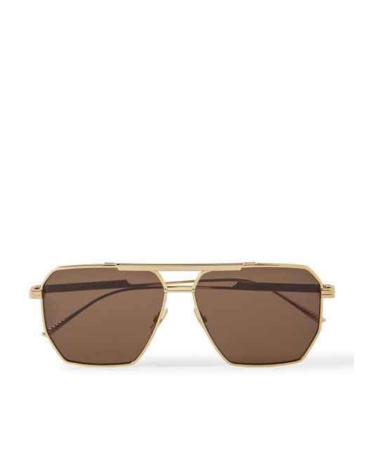 Bottega Veneta Aviator-Style Tone Sunglasses