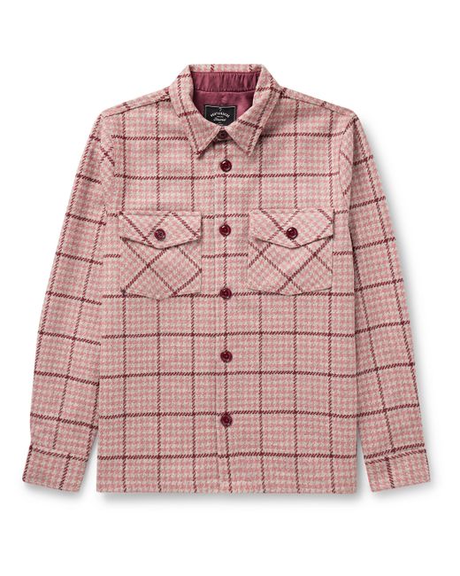 Portuguese Flannel Todder Prince of Wales Checked Wool-Tweed Overshirt