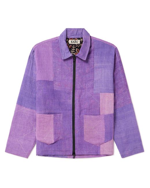 Karu Research Throwing Fits Patchwork Embroidered Cotton Jacket