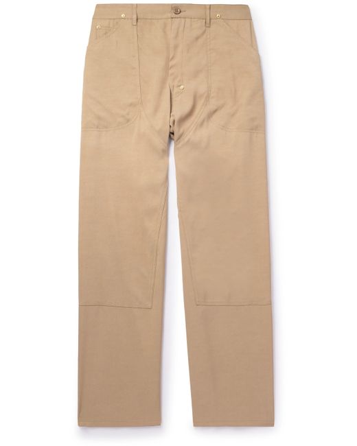 4Sdesigns Throwing Fits Straight-Leg Twill Trousers