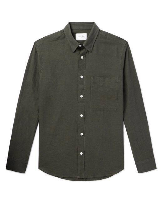 Nn07 Cohen 5972 Button-Down Collar Cotton-Twill Shirt