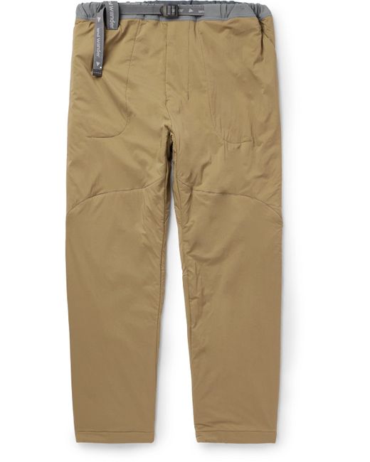 And Wander Alpha Air Straight-Leg Belted Nylon Trousers
