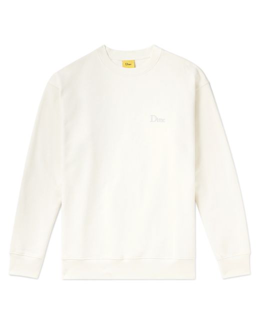 Dime Logo-Embroidered Cotton-Jersey Sweatshirt