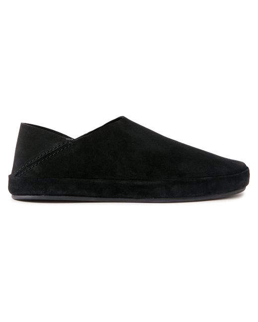 Mulo Collapsible-Heel Suede Loafers