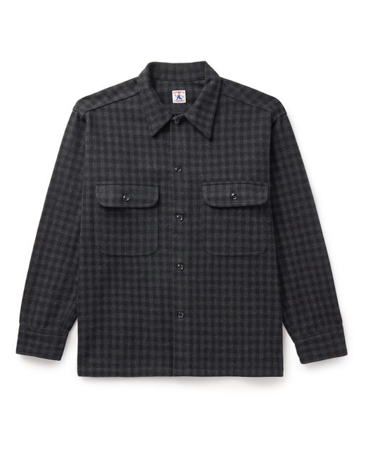 Randy's Garments Checked Wool-Flannel Overshirt