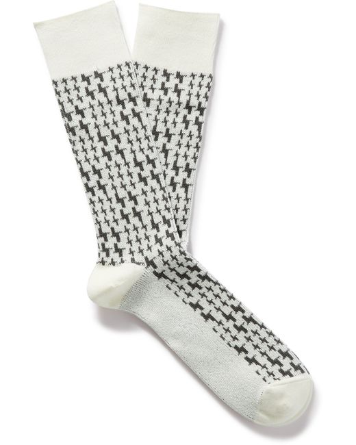 Mr P. Mr P. Jacquard-Knit Cotton-Blend Socks