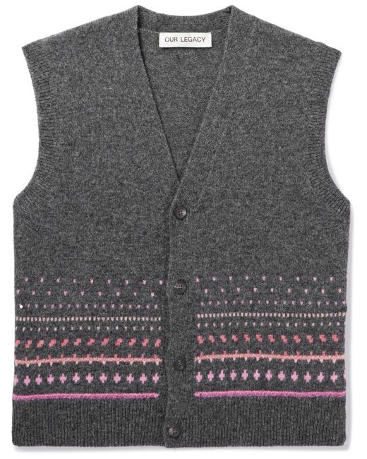Our Legacy Rugrat Fair Isle Wool Sweater Vest