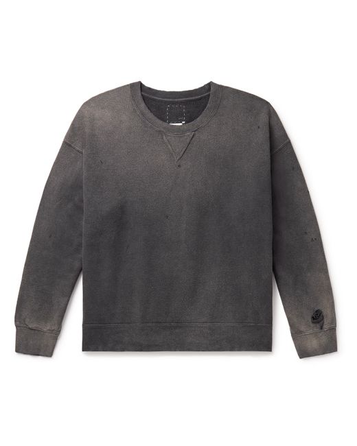 Visvim Jumbo Distressed Garment-Dyed Cotton-Jersey Sweatshirt