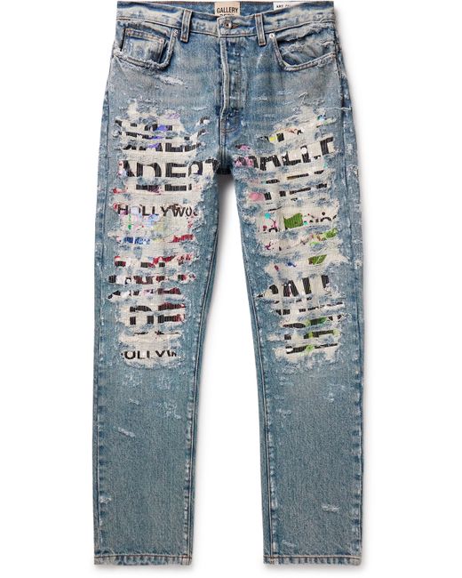 Gallery Dept. Gallery Dept. Straight-Leg Panelled Distressed Jeans