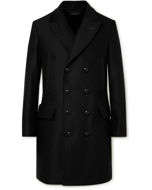 Tom Ford Double-Breasted Cotton-Moleskin Coat