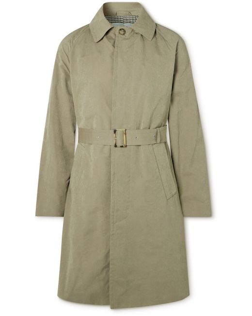 Valstar Belted Waxed-Canvas Trench Coat