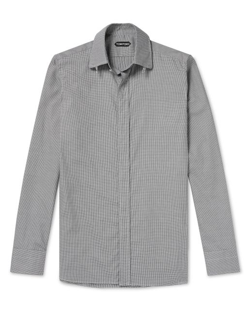 Tom Ford Slim-Fit Gingham Cotton-Poplin Shirt