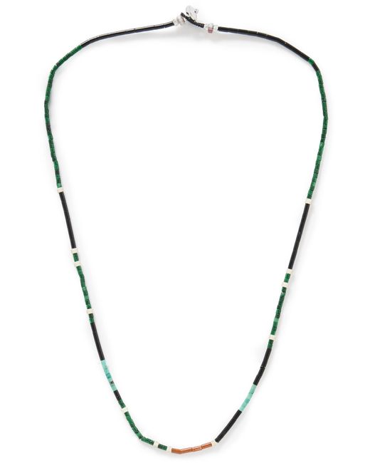 Mikia Silver Multi-Stone Beaded Necklace