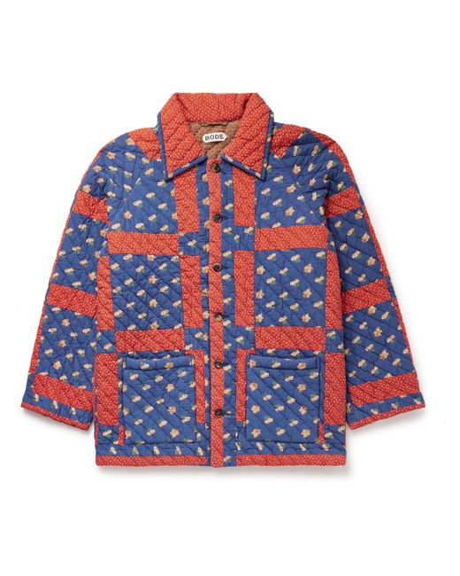 Bode Sheepfold Quilted Padded Printed Cotton Jacket