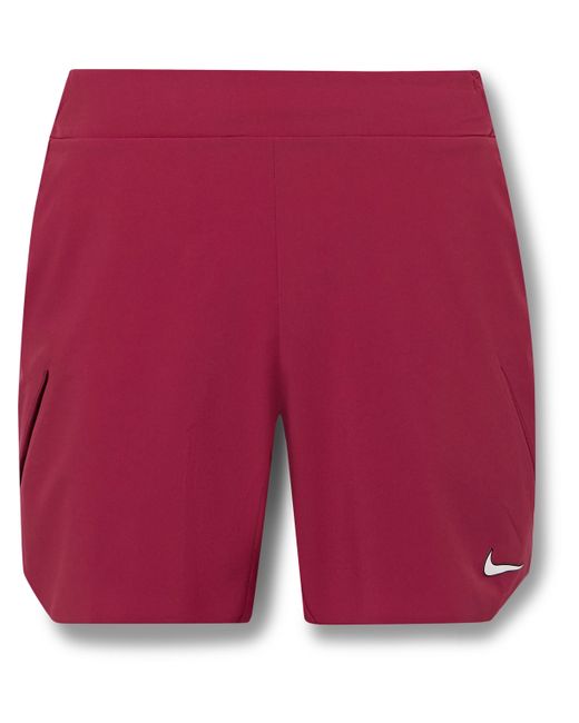 Nike Tennis NikeCourt Slam Straight-Leg Logo-Print Dri-FIT Tennis Shorts