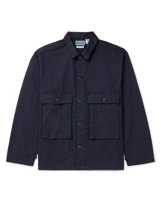 Blue Blue Japan Indigo-Dyed Cotton-Blend Cargo Shirt