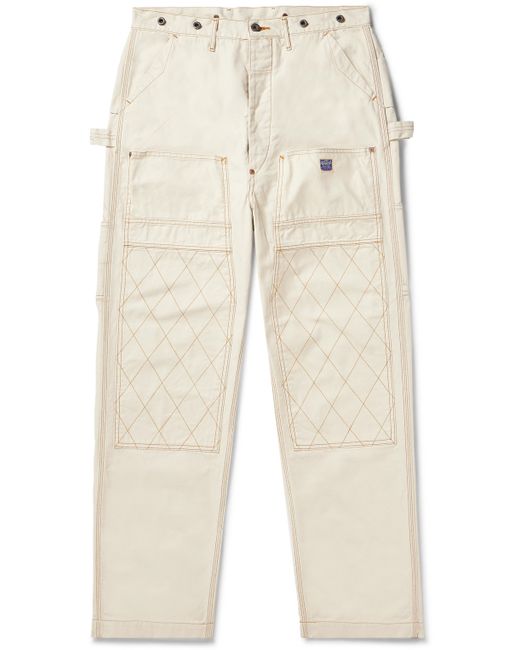 Kapital Lumber Tapered Embroidered Cotton-Canvas Cargo Trousers