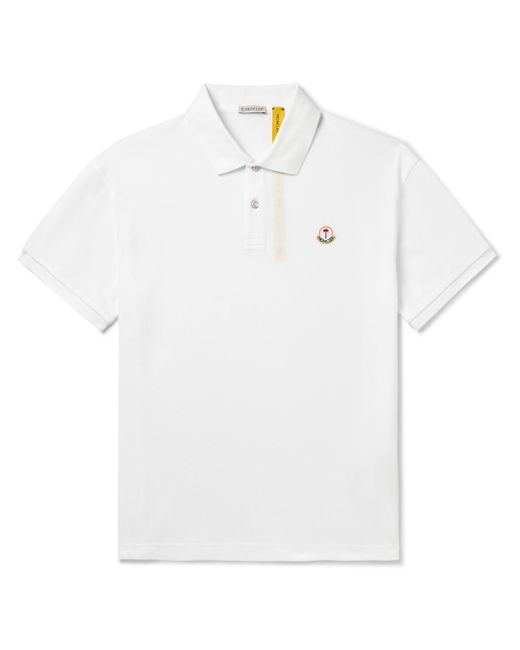 Moncler Genius Palm Angels Logo-Embroidered Cotton-Piqué Polo Shirt