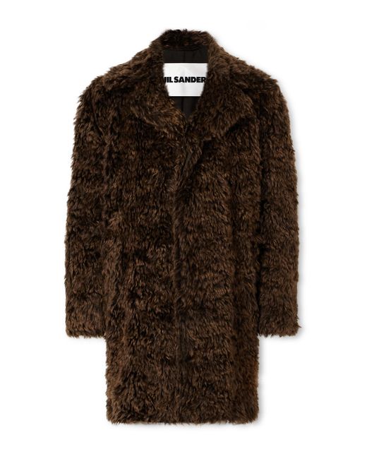 Jil Sander Oversized Mohair and Cotton-Blend Coat