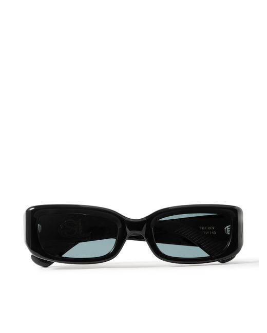 Second / Layer Throwing Fits Vega Rectangular-Frame Acetate Sunglasses