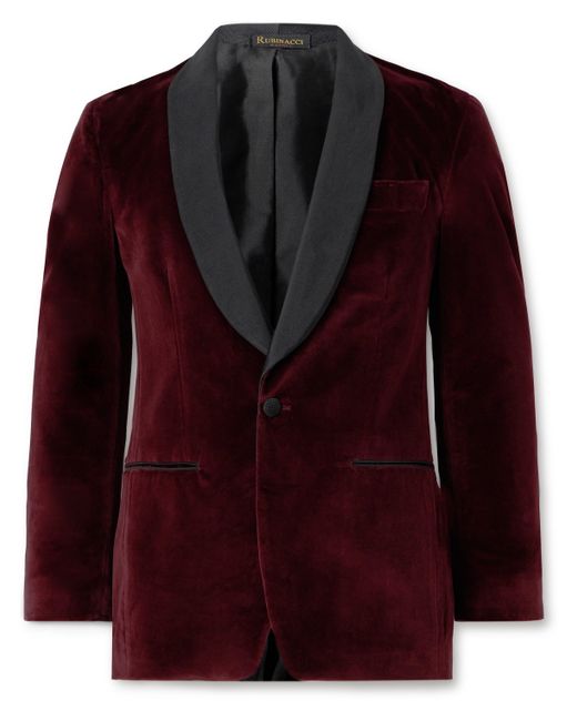 Rubinacci Slim-Fit Shawl-Collar Cotton-Velvet Tuxedo Jacket