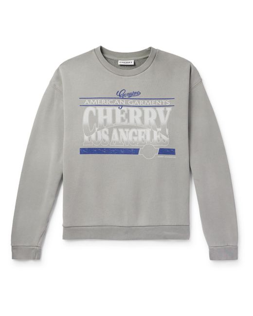Cherry Los Angeles American Garments Logo-Print Cotton-Jersey Sweatshirt