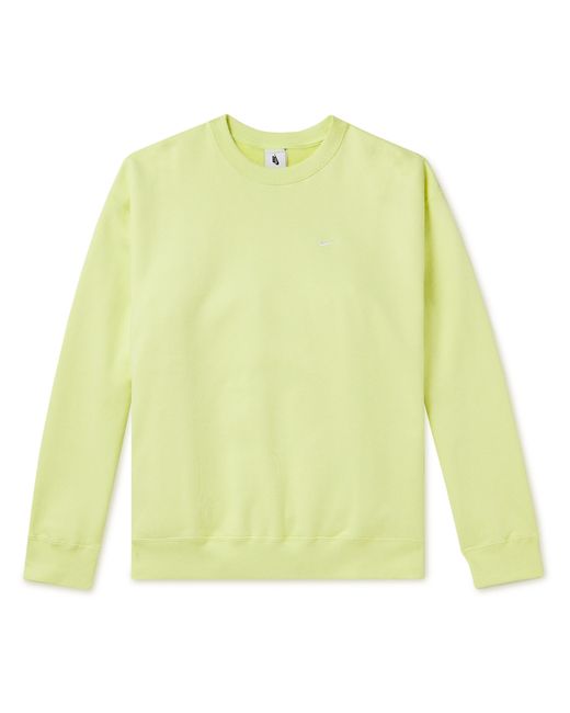 Nike Solo Swoosh Logo-Embroidered Cotton-Blend Jersey Sweatshirt